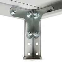 Комплект Г-образного крепежа стойки (Г-образные уголки 4 шт.+ подпятник пласт.1 шт.) — купить в Медмебель.ру