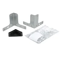 Комплект T-образного усилителя стойки (с резьбой 2 шт.+ подпятник пластиковый 1 шт.) — купить в Медмебель.ру