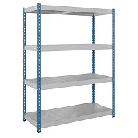 Стеллаж SB 200x152x61/4 c оцинкованным настилом — купить в Медмебель.ру