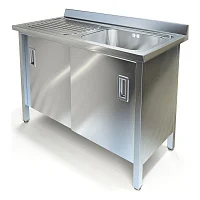 Ванна моечная с рабочей поверхностью двери-купе ВМ-35/456Пр — купить в Медмебель.ру
