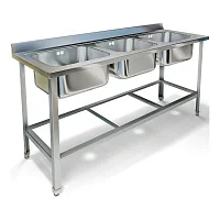 Ванна моечная трехсекционная ВМ-48/456 — купить в Медмебель.ру