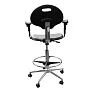 Кресло лабораторное полиуретан с подлокотниками КР12-В/П