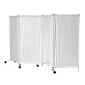 Ширма медицинская четырехсекционная АСК ШМ.04.00 на колесах