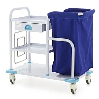 Тележка медицинская МСТ05 TM-019AH-00 для белья и терапевтических задач — купить в Медмебель.ру