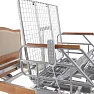 Кровать электрическая Med-Mos DB-2B с поворотным креслом в левую сторону (коричневый) с регулировкой высоты ложемента