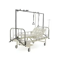 Кровать механическая Med-Mos F-8 (нержавеющая сталь) с рамой — купить в Медмебель.ру