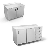 Шкафы-тумбы из нержавеющей стали — купить в Медмебель.ру